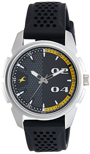 Loopholes black dial clearance stainless steel strap watch