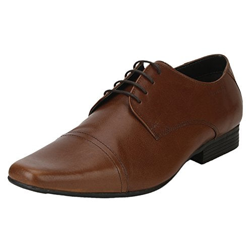 Red tape men's on sale tan leather formal shoes