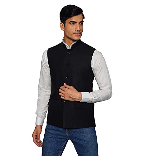 Linen on sale nehru waistcoat