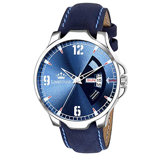 Montvitton Analogue Men s Watch Blue Dial Blue Colored Strap