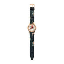 Load image into Gallery viewer, Teal By Chumbak Sunshine State Watch - Navy Blue - Watch for Women, Analog Strap Watch, Brass Dial, Ladies Wrist Watch, Casual Watch for Girls, Printed Strap
