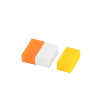 Load image into Gallery viewer, 3NH Rubber Watch Strap Retainer Holder Keeper 3 Pcs Yellow Orange White
