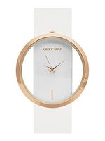 Joker & Witch Analogue Women's Watch(White Dial White Colored Strap)-AMWW429