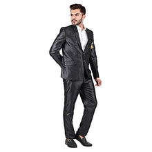 Load image into Gallery viewer, DesignerBin Men&#39;s Slim Fit 2-Piece Coat Suit Set, Color Black (Size-40)
