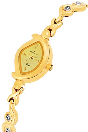 TIMESQUARTZ Analog Stainless Steel Wrist Watches for Girls Women Watches  Latest in Fashion Women Ladies Watch Analogue with Black Dial & Golden Belt  Women's & Girls Watch : Amazon.in: Fashion