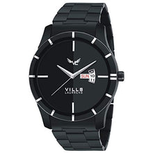 Load image into Gallery viewer, VILLS LAURRENS Analogue Men&#39;s Watch (Black Dial Black Colored Strap)
