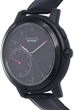 Load image into Gallery viewer, Sonata Stride Pro Hybrid Smart Watch Black Dial for Men -7132PL04
