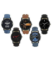 Jay Enterprise Pack of 5 Multicolour Analog Watch for Men and Boys