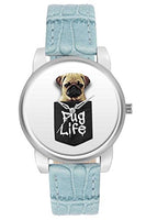 BigOwl Pug Life Cute Designer Analog Wrist Watch for Women