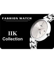 Load image into Gallery viewer, IIK Collection Round Dial Stainless Steel Bracelet Chain Analogue Day &amp; Date Functioning Watch for Women and Girls
