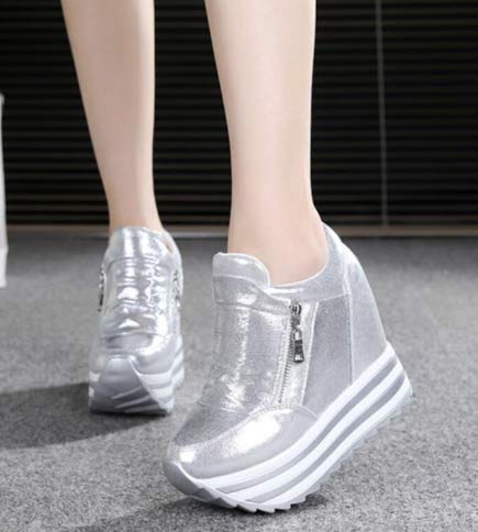 Girls on sale silver wedges