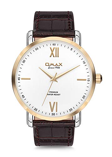 Omax Analog White Dial Watch for Men