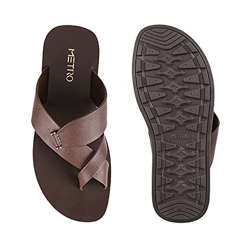 Metro leather sale slippers