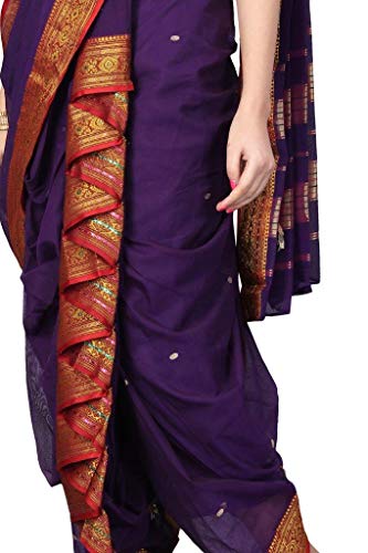 Aradhana Fashion Pvt Ltd Women's Cotton Woven Readymade Nauvari Saree –  NavaStreet - Europe