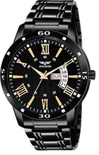 Load image into Gallery viewer, ASGARD Day &amp; Date Feature Analog Black Dial Men&#39;s Watch (Black Dial Black Colored Strap)
