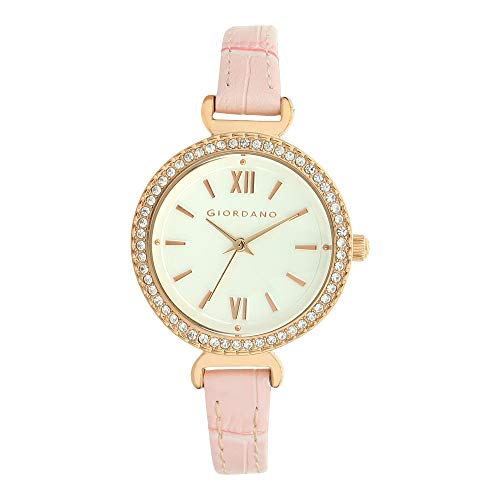 Giordano White Dial Analogue Women's Watch-A2080-04