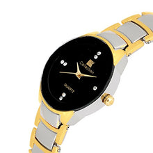 Load image into Gallery viewer, IIK Collection Gold &amp; Silver Coloured Chain, Analog Wrist Watch for Women and Girls (IIK-1089W)
