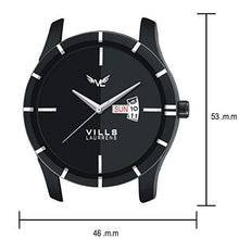 Load image into Gallery viewer, VILLS LAURRENS Analogue Men&#39;s Watch (Black Dial Black Colored Strap)

