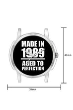 Load image into Gallery viewer, Wrist Watch for Men - Born in 1989 Aged to Perfection - Analog Men&#39;s and Boy&#39;s Unique Quartz Leather Band Round Designer dial Watch
