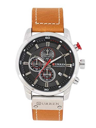 CURREN Analog Black Dial Men's Watch-8291TAN