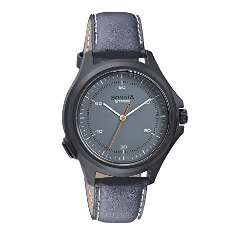 Sonata Stride Hybrid Smart Watch Grey Dial for Men-7130PL02