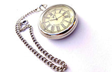 Load image into Gallery viewer, Classic Nickle Replica Antique Pocket Gandhi Watch Royal Look Indian Handicraft Gift Item
