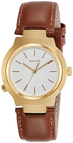 Sonata Act Safety Watch Analog White Dial Women's Watch - 90057YL03 / 90057YL03