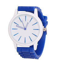 Load image into Gallery viewer, Anglefish Blue Round case Dial Analog Silicon Band Luxury Automatic Wrist Watch
