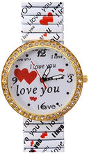 Load image into Gallery viewer, Pappi-Haunt Analogue White Dial Women&#39;s &amp; Girl&#39;s Watch -I Love You Watch
