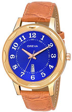 Load image into Gallery viewer, Oreva Leather Men&#39;s/Boy&#39;s Analogue Wrist Watches. (Blue)

