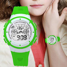 Load image into Gallery viewer, Time Up Digital Dial Colorful Alarm Function,Waterproof,Multicolor Backlight Watch for Boys &amp; Girls- EF56096-29
