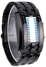 Load image into Gallery viewer, Pappi-Haunt Digital Haunt Metallic Black Dial Men&#39;s LED Bracelet - FDGV32
