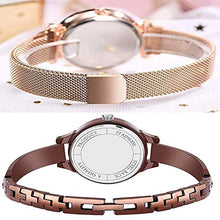 Load image into Gallery viewer, NEO VICTORY Analogue Round Copper Magnet &amp; Brown Round Women&#39;s Watch Combo
