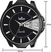 Load image into Gallery viewer, Britton Analogue Black Dial Men&#39;s Watch-BR-GR185-BLK-BLK
