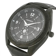 Load image into Gallery viewer, CHRONIKLE Analogue Men&#39;s Watch (Black Dial Black Colored Strap)
