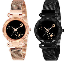 Load image into Gallery viewer, CERO Casual Analogue Women&#39;s Watch(Black Dial Multicolor Colored Strap)-MOON01
