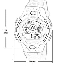 Load image into Gallery viewer, TIME UP Digital LCD Display Grey Dial Multi-Function Watch for Kids-MR-8502-LIGHT Blue

