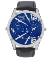 Exotica Analog Blue Dial Men's Watch (EX-88-Dual-SB)