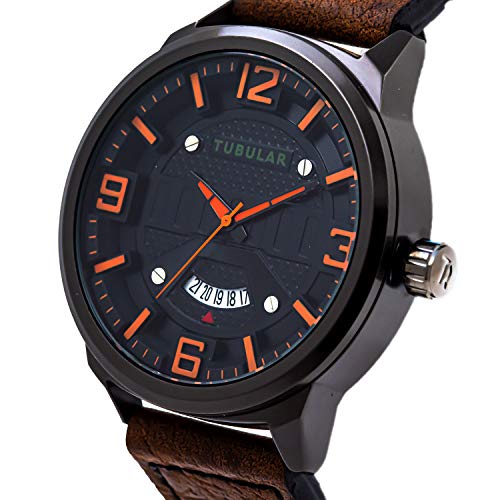 TUBULAR Analog Wrist Watch with Date Function (Orange) – NavaStreet - Europe
