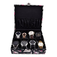Load image into Gallery viewer, THE RUNNER Faux Leather Paris Design Black Watch CASE for 8 Watches
