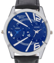 Load image into Gallery viewer, Exotica Analog Blue Dial Men&#39;s Watch (EX-88-Dual-SB)
