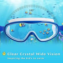 Load image into Gallery viewer, Elimoons Kids Swim Goggles, 2-Pack Wide Vision Swimming Glasses for Children and Early Teens from 5 to 15 Years Old, Wide Vision, Anti-Fog, Waterproof, UV Protection
