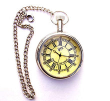 Load image into Gallery viewer, Classic Nickle Replica Antique Pocket Gandhi Watch Royal Look Indian Handicraft Gift Item
