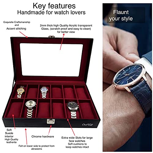 Watch box for large face clearance watches