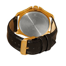 Load image into Gallery viewer, Click Gents IP Golden Case Round Dial Metal Black Ring
